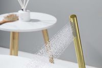 Товар: AQ2002BG ЕВРОПА ручной душ, шлиф. золото - фото 3 AQ2002BG ЕВРОПА ручной душ, шлиф. золото — фото 3, Лейки для душа