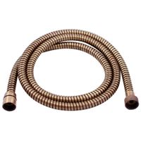 Душевой шланг в металлической оплетке 150 см., 1/2"x1/2", ЦВЕТ БРОНЗА арт-MH1502SM — фото 1, Душевые шланги