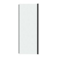 Боковая стенка Grossman Pragma (100х195) черный матовый,стекло шиншилла, 1 место арт-200.K33.03.100.21.02 — фото 1, Боковые стенки