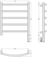 Товар: Полотенцесушитель электрический Сунержа Галант 3.1 600х500 МЭМ правый Золотой шёлк 32-6001-6050 - фото 3 Полотенцесушитель электрический Сунержа Галант 3.1 600х500 МЭМ правый Золотой шёлк 32-6001-6050 — фото 3, Электрические полотенцесушители