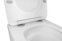 Унитаз подвесной Azario Cascad M 490x345x325 безободковый, система смыва "Скрытое Торнадо", с быстросъемным сиденьем микролифт арт-AZ-10002 — фото 5, Подвесные унитазы