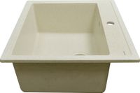 Кухонная мойка AZARIO Litos 570x505x200 искусственный мрамор, цвет Бежевый арт-CS00078324 — фото 1, Кухонные мойки