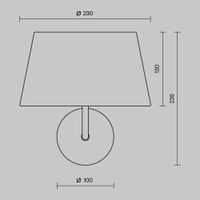 Настенный светильник (бра) Maytoni MOD360WL-01BS — фото 4, Бра