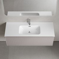 Тумба подвесная SANCOS Snob R 1.0 1195х445х406, c одним ящиком оснащенным доводчиками, Doha Soft , арт.SNR1.0120SM — фото 7, Комоды и тумбы для ванной комнаты