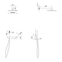 Душевая система ABBER Rund AF8718NG скрытого монтажа без излива, никель — фото 3, Встраиваемые душевые комплекты
