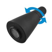 PS0013 Лейка к кухонному смесителю, 2 режима, М23х1, для смесителей типа 13, ЧЕРНЫЙ МАТОВЫЙ — фото 1, Душевые лейки, шланги, держатели