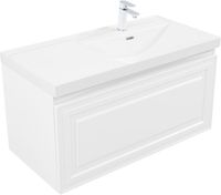 Товар: Тумба с раковиной Aquanet Агата 100 R 1 ящ. цв. белый сатин арт-00365932 - фото 7 Тумба с раковиной Aquanet Агата 100 R 1 ящ. цв. белый сатин арт-00365932 — фото 7, Тумбы с раковиной