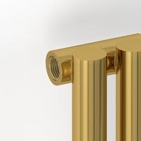 Отопительный радиатор Сунержа Эстет-1 500х225 5 секций Золото арт-03-0301-5005 — фото 1, Радиаторы отопления