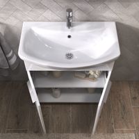 Товар: Тумба под раковину VIGO Hoska 70 напольная белый (232) - фото 4 Тумба под раковину VIGO Hoska 70 напольная белый (232) — фото 4, Тумбы под раковину