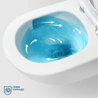 Унитаз подвесной безободковый с сиденьем и смывом TORNADO BelBagno SOFT-TOR арт-BB084CH-TOR/SC — фото 8, Подвесные унитазы