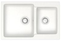 Товар: Кухонная мойка AZARIO Grand 765х500х190 двойная, искусственный мрамор, цвет Белый арт-CS00079900 - фото 3 Кухонная мойка AZARIO Grand 765х500х190 двойная, искусственный мрамор, цвет Белый арт-CS00079900 — фото 3, Кухонные мойки