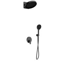 Набор для комплектации душа со смесителем, Gun metal арт-AQM8402GM — фото 1, Встраиваемые душевые комплекты