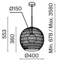 Подвесной светильник Maytoni MOD204PL-01B — фото 3, Подвесные светильники