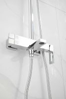 Душевая система с тропическим душем и смесителем BELZ, хром, арт-B24658 — фото 7, Душевые стойки