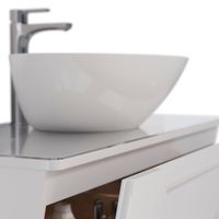 Товар: Столешница Lemark MIANO 60 см из стекла, цвет: Белый LM06M60S - фото 1 Столешница Lemark MIANO 60 см из стекла, цвет: Белый LM06M60S — фото 1, Столешницы под раковину