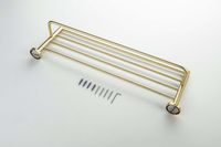 Товар: AQ4115BG ЕВРОПА полка для полотенец, шлиф. золото - фото 2 AQ4115BG ЕВРОПА полка для полотенец, шлиф. золото — фото 2, Полки для полотенец