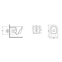 Унитаз подвесной Grossman (520х360х365) безободковый,смыв торнадо,черный матовый с тонкой крышкой,микролифт,1 место арт-GR-4499BMSQ — фото 9, Подвесные унитазы