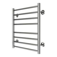 Полотенцесушитель водяной AZARIO PARMA 500/600 8 секций, нижнее/диагональное подключение, 1/2", хром арт-AZ10156S — фото 1, Водяные полотенцесушители