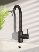 OneLife смеситель для кухни однорычажный полимерный, черный арт-P04-001b — фото 9, Смесители для кухни