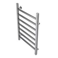 Полотенцесушитель водяной AZARIO ANCONA 500/800 квадрат, 7 секций, боковое подключение, 3/4", хром арт-AZ71558 — фото 2, Водяные полотенцесушители