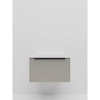 Тумба под раковину подвесная La Fenice SIMPLA , бежевая арт-FNC-01-SIM-C-60 — фото 3, Тумбы под раковину