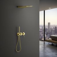 Душевая система встроенная Timo Saona SX-2340/17SM золото матовое — фото 1, Встраиваемые душевые комплекты