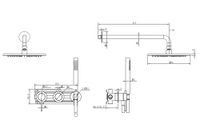 Товар: Душевая система ABBER Wasser Kreis 316 AF8118BGG скрытого монтажа без излива, оружейная сталь брашированная - фото 3 Душевая система ABBER Wasser Kreis 316 AF8118BGG скрытого монтажа без излива, оружейная сталь брашированная — фото 3, Встраиваемые душевые комплекты