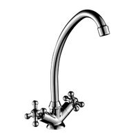 G02 Смеситель для кухни, выс.пов.излив 162мм, р/ДВ, хром, ROS, G02-71 — фото 1, Смесители для кухни