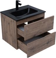 Тумба с раковиной Aquanet Алвита new 60 2 ящ. цв.дуб веллингтон табак арт-00335685 — фото 5, Тумбы с раковиной