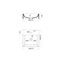 Умывальник накладной/подвесной, белый глянцевый, Bild, IDDIS, арт-BILWS42i27 — фото 1, Раковины накладные