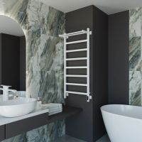 Полотенцесушитель электрический Grota Lore 530х1200 белый Lore 530х1200 RAL9016 EL — фото 2, Электрические полотенцесушители