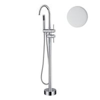 Товар: Смеситель для ванны напольный Webert Rimini RI851101740, белый - фото 1 Смеситель для ванны напольный Webert Rimini RI851101740, белый — фото 1, Смесители напольные