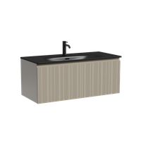 Тумба подвесная SANCOS Code 990х453х400, c одним ящиком оснащенным доводчиками, цвет серая платина , арт. CD100GP — фото 10, Тумбы под раковину