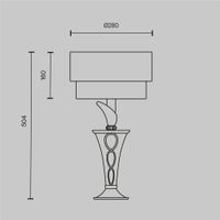 Настольный светильник Maytoni арт-H311-11-G — фото 10, Настольные лампы