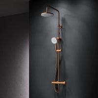 F0785A444 X-Joy, душ.система: см-ль д/душа с ТМС, душ.штанга,верхний душ 220мм, ручн душ, роз.золо — фото 8, Душевые системы