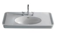 Товар: Раковина HATRIA DOLCEVITA Y0F001 подвесная с 1 отверстием с переливом цвет белый - фото 1 Раковина HATRIA DOLCEVITA Y0F001 подвесная с 1 отверстием с переливом цвет белый — фото 1, Раковины подвесные