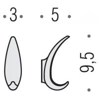 Крючок COLOMBO DESIGN MELO одинарный цвет хром арт-RA17 — фото 2, Крючки для полотенец