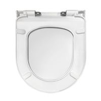 Унитаз BERGES подвесной EGO Real Rimless 49см, сиденье дюропласт Toma Slim SO, микролифт, быстросъем арт-082111RR — фото 6, Подвесные унитазы