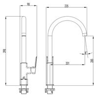 Товар: Смеситель для кухонной мойки Azario HARDCORE керамический картридж, хром арт-AZ-VJG568277C - фото 1 Смеситель для кухонной мойки Azario HARDCORE керамический картридж, хром арт-AZ-VJG568277C — фото 1, Смесители для кухни
