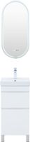Тумба под раковину Aquanet Слим 40 напольная, белый сатин арт-00346040 — фото 6, Тумбы под раковину