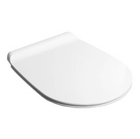 Сиденье с крышкой SIMAS VIGNONI с микролифтом быстросъемное цвет белый матовый петли хром VI004.BM — фото 1, Сиденья для унитаза