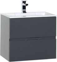 Тумба с раковиной Aquanet Алвита 60 серый антрацит арт-00213094 — фото 2, Тумбы с раковиной