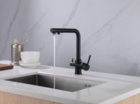 Товар: Смеситель ABBER Emotion AF8814B для кухни с подключением фильтра и выдвижной лейкой, черный матовый - фото 2 Смеситель ABBER Emotion AF8814B для кухни с подключением фильтра и выдвижной лейкой, черный матовый — фото 2, Смесители для кухни