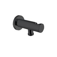 Шланговое подсоединение, Fima Carlo Frattini, Shower accessories, держатель-в комплекте, стандарт подвода воды-1/2", материал-латунь, цвет-черный матовый арт-F2287NS — фото 1, Шланговые подключения