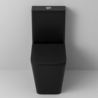 Унитаз напольный Grossman (610х365х825) безободковый,черный матовый с тонкой крышкой,смыв торнадо,2 места арт-GR-4418BMSQ — фото 5, Напольные унитазы