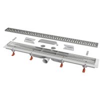 Душевой лоток AZARIO D40 Harmony 350 мм, боковой слив, пластиковый, решетка из нержавеющей стали арт-AZ-CH 350 H — фото 1, Трапы для душа