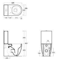 Унитаз SIMAS VIGNONI напольный к бачку моноблок цвет белый VI07 — фото 2, Подвесные унитазы