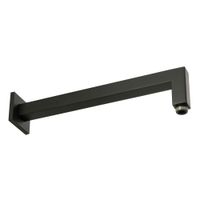 KVANT Кронштейн для верхнего душа, L-338 mm., 25x25 mm., 1/2"x1/2", черный матовый 30467 — фото 1, Кронштейны для верхнего душа