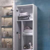 Шкаф-пенал VIGO Geometry 45 напольный бетон арт-243 бетон — фото 5, Пеналы для ванной комнаты