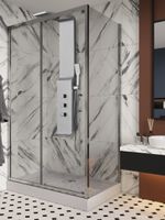 Панель SELLA S душевая из нержавеющей стали Cerutti SPA , цвет серебро арт-CT8990 — фото 2, Душевые панели